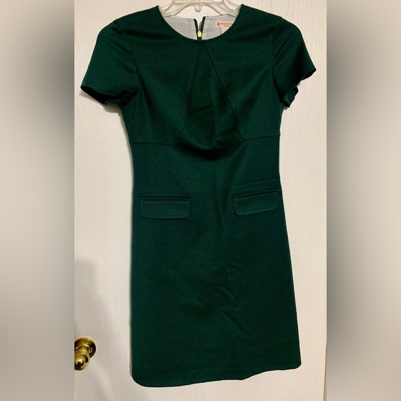 Brooks Brothers Dark Green Wool Blend Dress - Picture 1 of 4